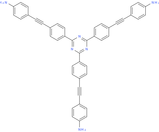 4,4',4''-(((1,3,5-三嗪-2,4,6-三基)三(苯-4,1-二基))三(乙炔-2,1-二基))三苯胺