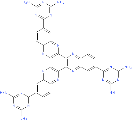 6,6',6''-(diquinoxalino[2,3-a:2',3'-c]phenazine-2,8,14-triyl)tris(1,3,5-triazine-2,4-diamine)