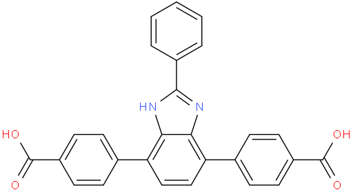 2-苯基-4,7-二(4-羧基苯基)-1H-苯并咪唑
