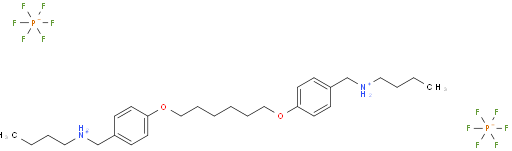 N,N'-(((hexane-1,6-diylbis(oxy))bis(4,1-phenylene))bis(methylene))bis(butan-1-aminium) hexafluorophosphate(V)