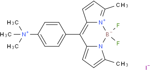 4-(5,5-difluoro-3,7-dimethyl-5H-4l4,5l4-dipyrrolo[1,2-c:2',1'-f][1,3,2]diazaborinin-10-yl)-N,N,N-trimethylbenzenaminium iodide