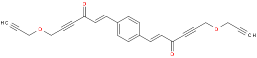 (1E,1'E)-1,1'-(1,4-phenylene)bis(6-(prop-2-yn-1-yloxy)hex-1-en-4-yn-3-one)