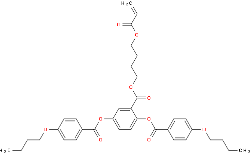 2-((4-(acryloyloxy)butoxy)carbonyl)-1,4-phenylene bis(4-butoxybenzoate)