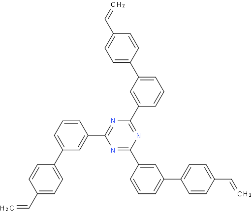 2,4,6-tris(4'-vinyl-[1,1'-biphenyl]-3-yl)-1,3,5-triazine