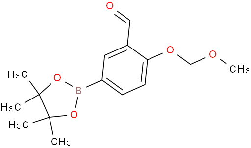 2-(methoxymethoxy)-5-(4,4,5,5-tetramethyl-1,3,2-dioxaborolan-2-yl)benzaldehyde