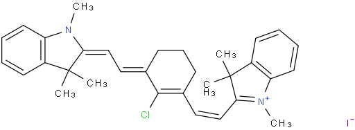2-[2-[2-氯-3-[(1,3-二氢-1,3,3-三甲基-2H-吲哚-2-亚基)乙亚基]-1-环戊烯-1-基]乙烯基]-1,3,3-三甲基吲哚碘化物