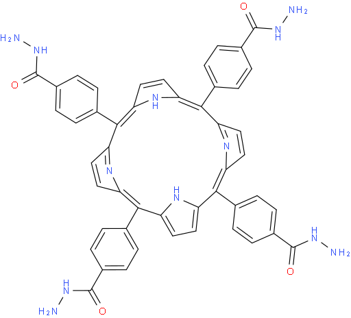 4,4',4'',4'''-(porphyrin-5,10,15,20-tetrayl)tetra(benzohydrazide) TAPP