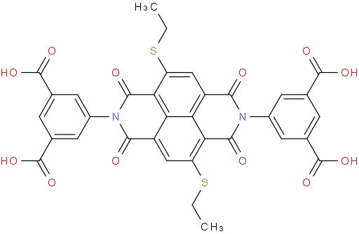 5,5'-(4,9-bis(ethylthio)-1,3,6,8-tetraoxo-1,3,6,8-tetrahydrobenzo[lmn][3,8]phenanthroline-2,7-diyl)diisophthalic acid