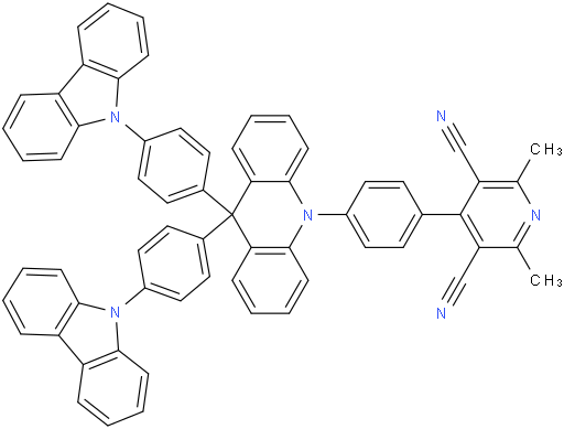 4-(4-(9,9-bis(4-(9H-carbazol-9-yl)phenyl)acridin-10(9H)-yl)phenyl)-2,6-dimethylpyridine-3,5-dicarbonitrile