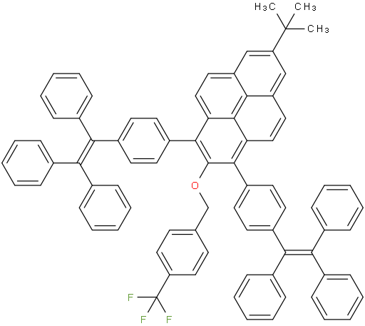 7-(tert-butyl)-2-((4-(trifluoromethyl)benzyl)oxy)-1,3-bis(4-(1,2,2-triphenylvinyl)phenyl)pyrene