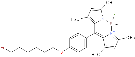 10-(4-((6-bromohexyl)oxy)phenyl)-5,5-difluoro-1,3,7,9-tetramethyl-5H-4l4,5l4-dipyrrolo[1,2-c:2',1'-f][1,3,2]diazaborinine