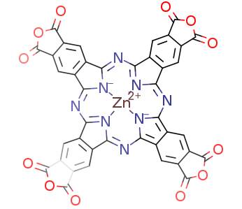 octa-4,5-carboxyphthalocyanine tetraanhydride zinc complex
