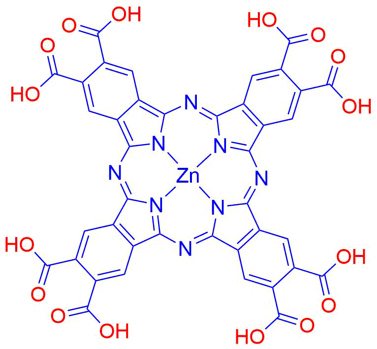 2,3,9,10,16,17,23,24-octacarboxyphthalocyaninato zinc